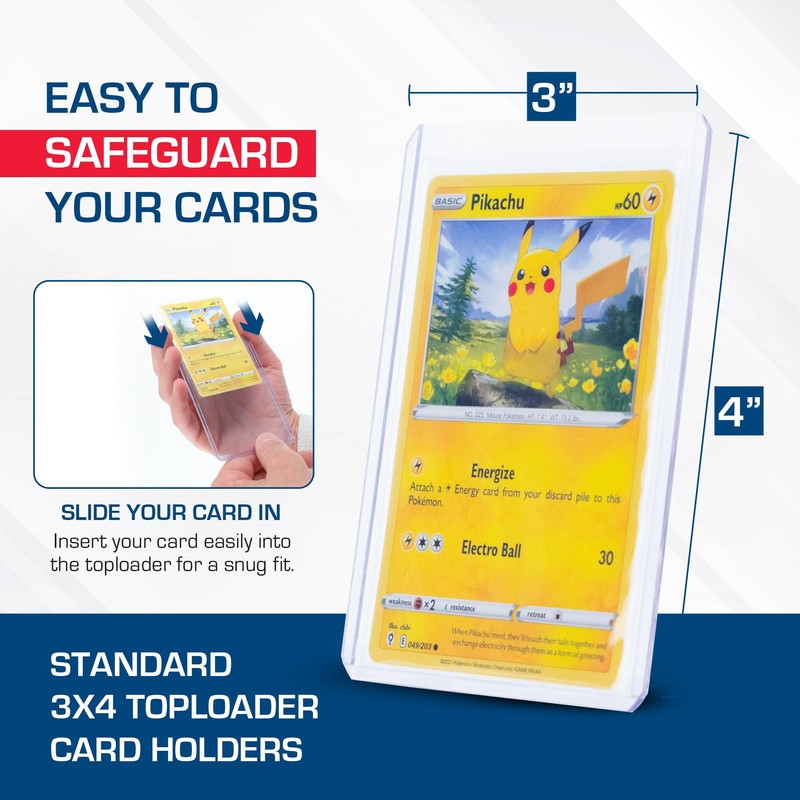 BCW 3x4 Topload Card Holder - Standard - 25ct |