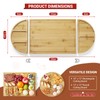Garvee Cheese Board Set of 3 with Magnetic, Large Bamboo
