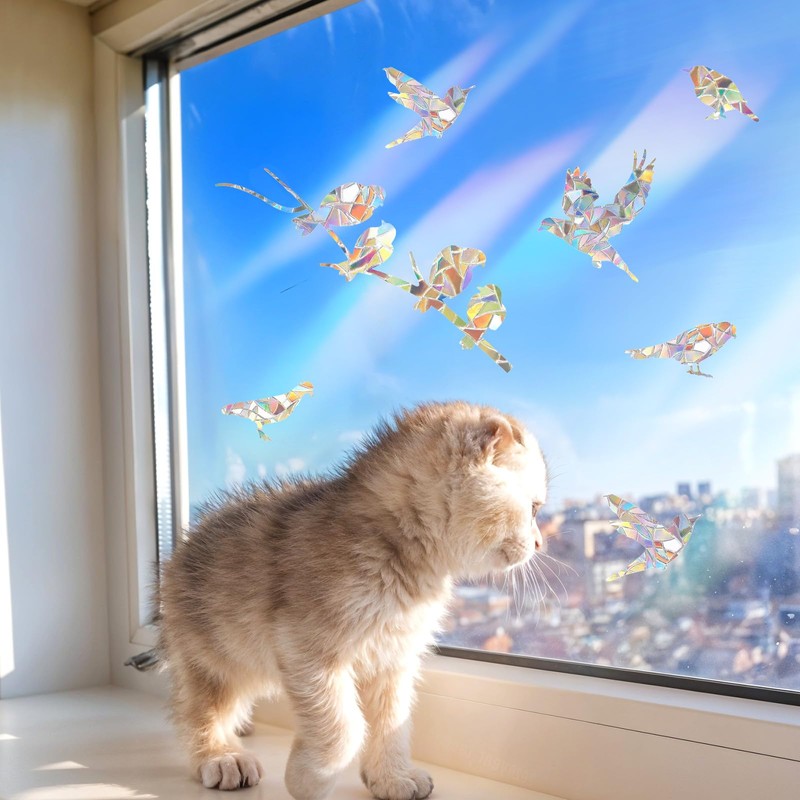 HJZHII 40PCS Window Decals to Prevent Bird Strikes, Anti Collision