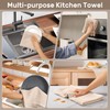HOMYTOP Large Kitchen Hand Towels,6 Pack Cotton Waffle Weave Dish
