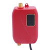 Tankless Water Heater, Electric Small mini 110V,Constant Temperature Heating for Kitchen and Bathroom, LED Display 3000w (Red)