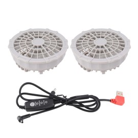 5V Wearable Cooling Vest Fan USB Air Conditioned Clothes Fan Adjustable Dual Head Cooling Air Fan