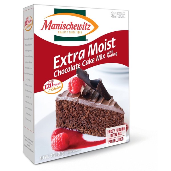 Manischewitz Cake Mix, Extra Moist Chocolate Cake, Passover, 14-ounces