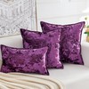 HERAYLI Premium Series, Crushed Velvet Throw Pillow Covers, Luxury Thick
