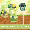 Bodentester, 3-in-1 Bodenmessgeräte für Bodenfeuchte, PH, Feuchtigkeit und Licht, Feuchtigkeitsmessgerät