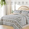 TWINRUN Boho King Quilt Bedding Set, Lightweight Bedspread King Size