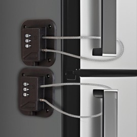 Child Proof Refrigerator Lock – Keyless Combination, Easy Install - Cabinet Child Lock, Safety Locks for Toddlers, 2 Pack