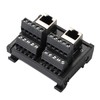 Jienk RJ45 8P8C DIN Rail Mount Ethernet Connector Distribution Breakout