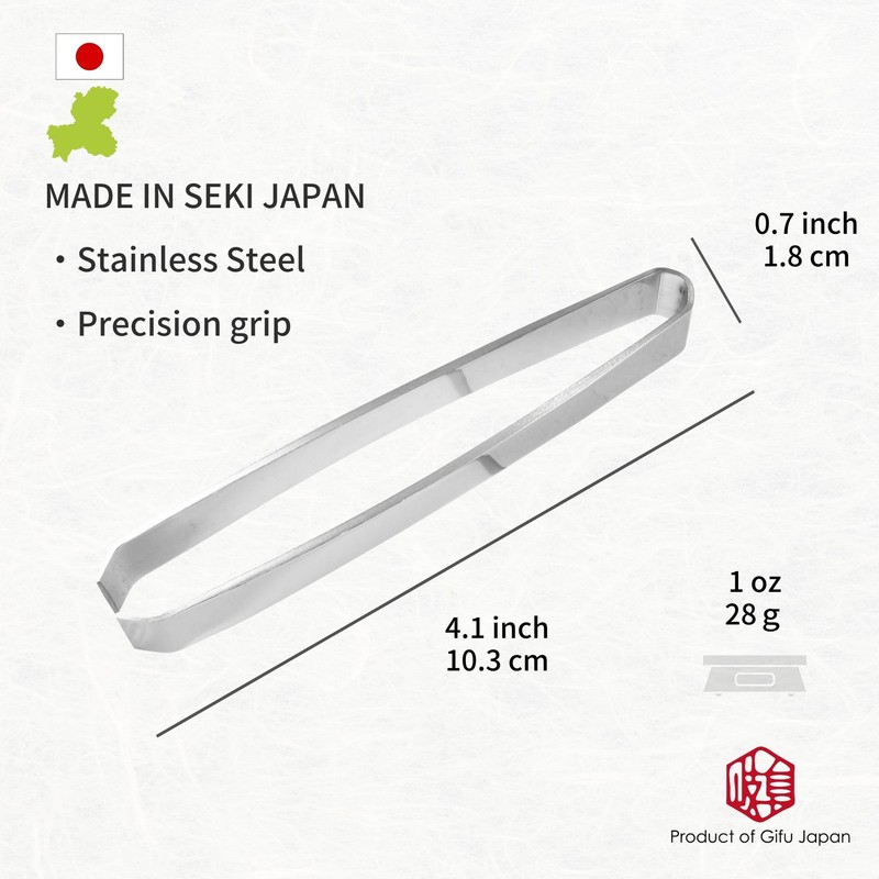 Seki Japan Fish Bone Tweezers, 4 inch Stainless Steel Debone