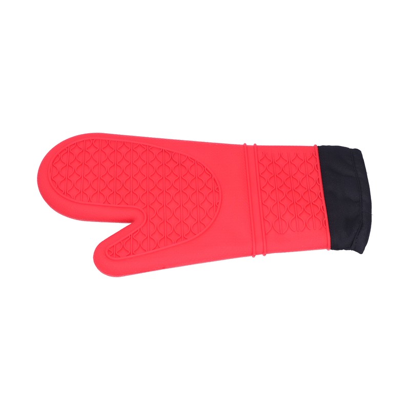 Silicone Oven Mitts with Cotton Heat Insulated Anti Scalding Baking