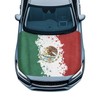 Mumeson Mexican Flag Car Hood Cover Stretch Polyester Protector Elastic