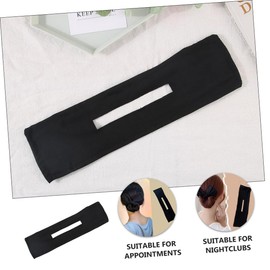 Baluue 3pcs Black Hair Bun Maker Lazy Hair Curler Headbands Easy Updos for Any Occasion