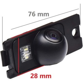 Vehicle Rear-View Backup Camera Car Parking Reverse Waterproof Cameras for Volvo S80 S80L S90 S40 S40L S60 S60L C30 C70 V60 XC90 XC60 XC70 V40R (Style1 - One Screw Hole)