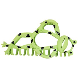 OATIPHO Frog Claw Hair Clip - Large Green Alloy Hairpin Accessory for Women, Fun Cartoon Non-Slip Claw for Thick Hair, Multi-Functional Jaw Clips for Weddings and Everyday Use