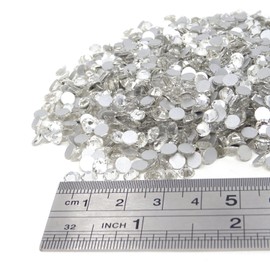 Honbay 1440PCS 5mm ss20 Sparkly Round Flatback Rhinestones Crystals, Non-Self-Adhesive (Clear)
