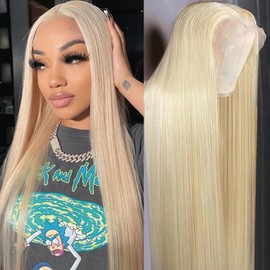 dorbess 26 Inch 613 Lace Front Wig Human Hair Straight Blonde Wig Human Hair 13x6 Transparent HD Lace Frontal Wigs For Women Glueless Wigs