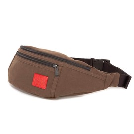 Manhattan Portage WAXED NYLON ALLEYCAT WAIST BAG, Dark Brown
