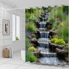 Landscape Shower Curtains Park Flower Plant Bathroom Decor 70.8 x