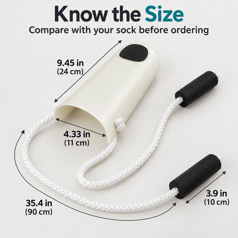 Sock Aid Device for Seniors – No-Bend Sock Helper with