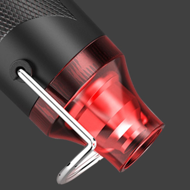 Mini Handheld Heat Gun Black Fast Heating Stainless Steel Outlet