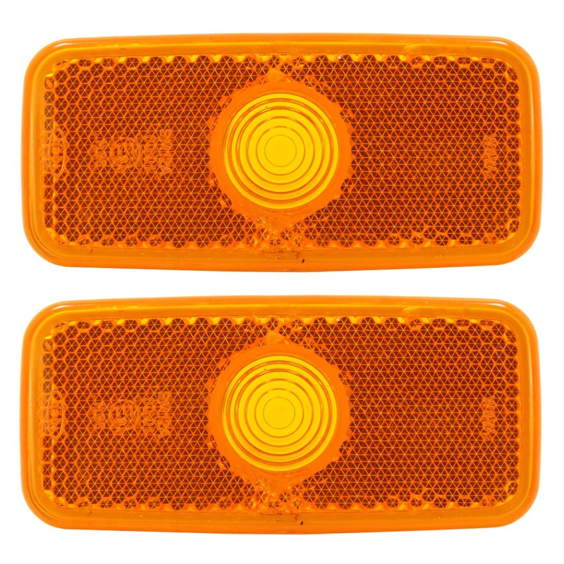 BIAREN 2x Side Marker Light Lamp Lens For Ford Transit