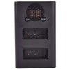 DSTE LP-E17 Dual LCD Battery Charger Compatible with Canon EOS
