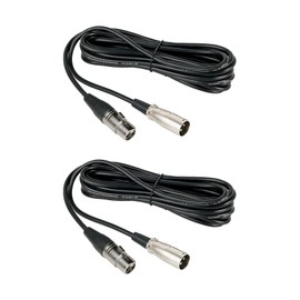 NearStream 2-Pack XLR Cables, 6ft/2M Balanced XLR Male to Female Microphone Cable with Oxygen-Free Copper (OFC) Core, for Studio Microphone,Audio Interface, Mixer & Professional Audio Equipment, Black