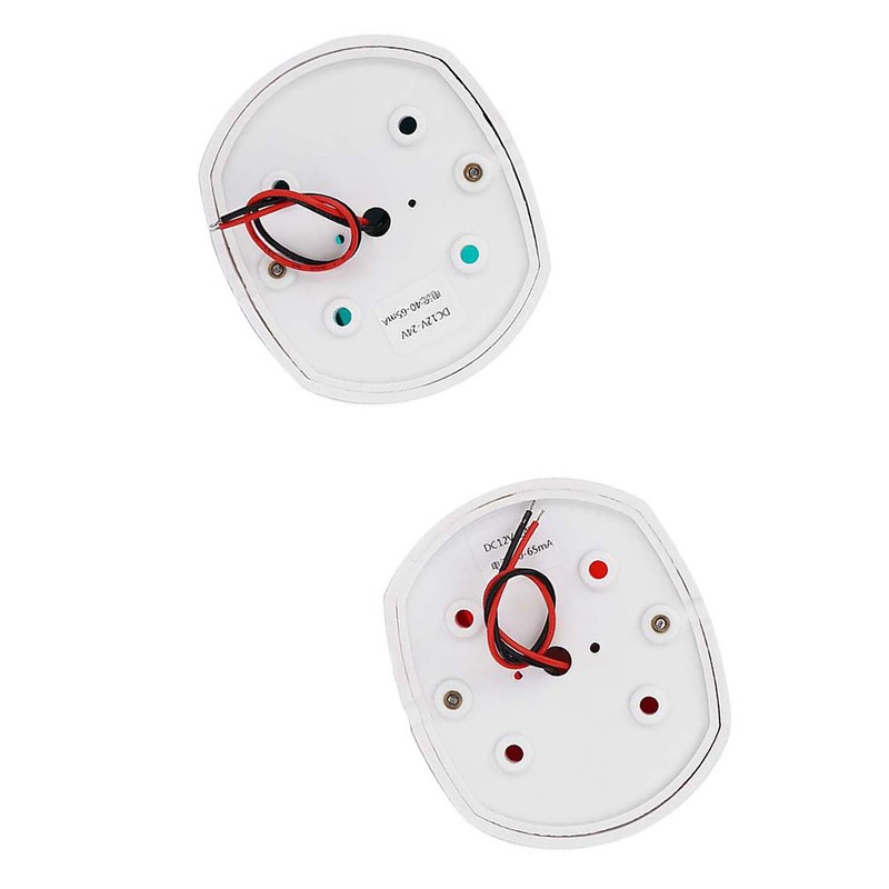 Pair of Signal Lamp Spherical Red Green LED Waterproof Boat
