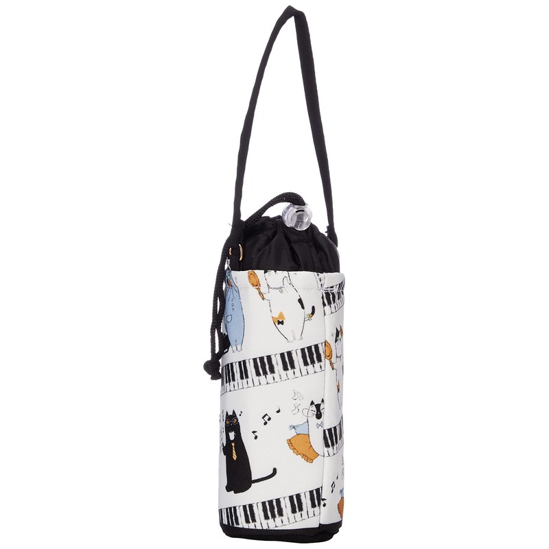 Ceramic Indigo Plastic Bottle Holder, Music Cat, Size (W x