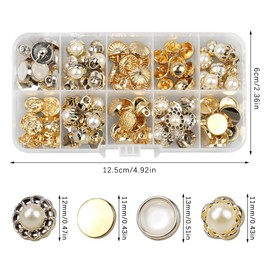 YapitHome Pack of 100 Sewing Buttons, 10 Styles Small Buttons, Buttons for Women Girls for Clothing, Hat, Jean, Coat, Shirt, DIY Decoration, Dress, Clothing, Jumper (10-12 mm)