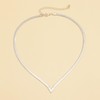 Wendalern Snake Chain Herringbone Chain Necklace V-shaped Flat Herringbone Chain