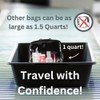 BORSALI TSA Quart Size Bag Approved for Carry On Travel