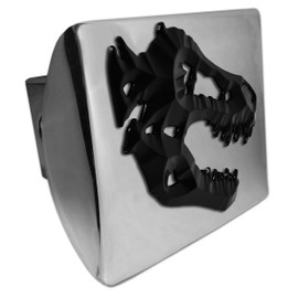 Elektroplate Metalhead T-Rex All Metal Chrome Hitch Cover for Trucks and SUVs | Fits Standard 2" Trailer Hitch Receivers | Premium Weatherproof