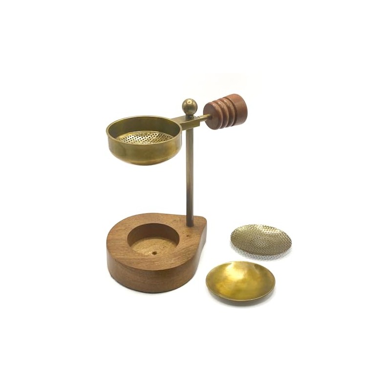 Adjustable Height Incense Burner for Smoking Resins, Woods and Leaves