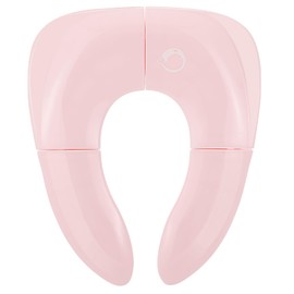 Foldable Travel Toilet Seat for Children on the Go: Seat Reducer Toilet Attachment Toilet Seat Non-Slip Stable Foldable Safe and Comfortable (Pink)