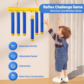 Reflex Challenge Game, Drop Sticks Game, Hand Eye Coordination Training, Reaction Training Toy, Catching Sticks Game, Game Stick Reflex Training, 3 Adjustable Speed, Upgrade Remote Control(A)