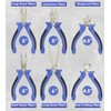 URASISTO 6 pcs Mini Pliers Set - Long, Bent, Needle