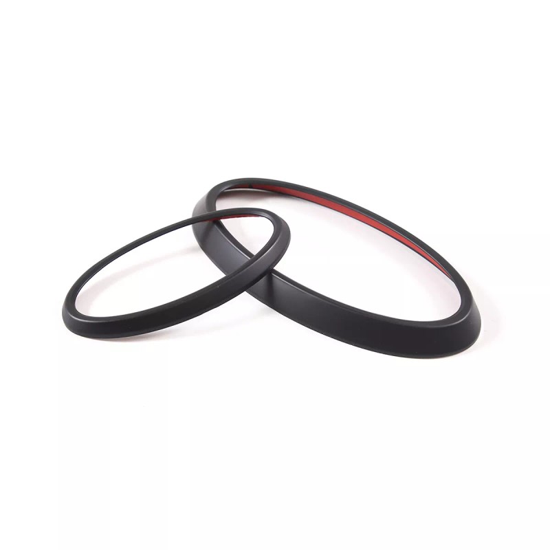 car-attention Matte Black Front/Rear Emblem Badge Logo cover trim For