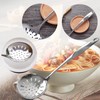 Stainless Steel Slotted Spoon, Straining Spoon with Oval Handle, Comfort
