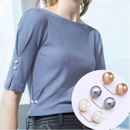 Brooch Pins 12 Pcs Pearl Brooch Brooch Pearl Tack Pin Stall Pin for Women, Metal