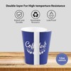 Tamone 100 Pack 12 oz Disposable Coffee Cups with Lids,