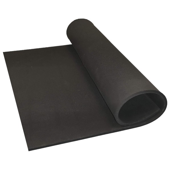 Black Neoprene Plain Sponge/Foam Rubber Sheet 1M X 500MM X 3MM Thick