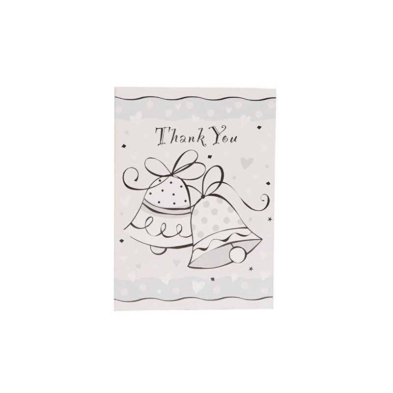 Wedding Bells Thank You Note Cards, 8ct