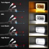 USPART- 4PCS Fit Peterbilt Kenworth T800 W900 4x6" LED Headlights