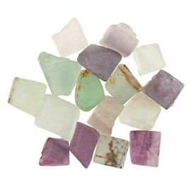 CRYSTALINES 50cts Natural Raw Fluorite Gemstones, Wholesale Rough Stones, Jewelry Making, Loose Supply, DIY Craft, Healing Crystals, Wire Wrapping, Birthstone, 15-18pcs