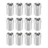 12Pcs Threaded Magnetic Adapter Brass Core Alloy Steel Shell Strong