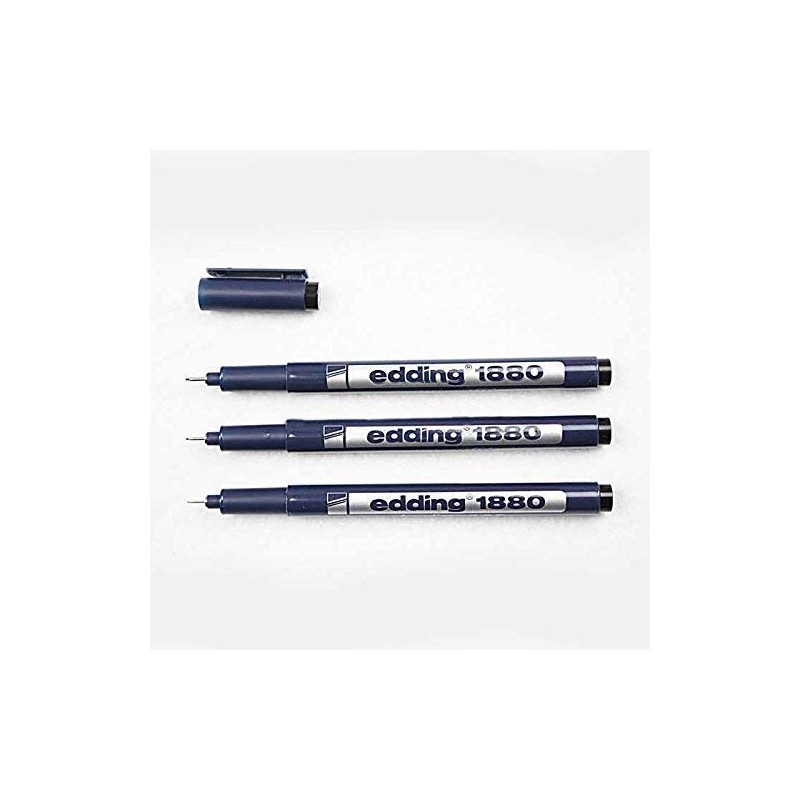edding 1880 DRAWLINER PIGMENT LINER FINELINER DRAWING PEN - 0.1mm
