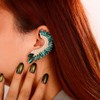 Denifery Boho Rhinestone Ear Climber Earrings - Crystal Crawler Punk
