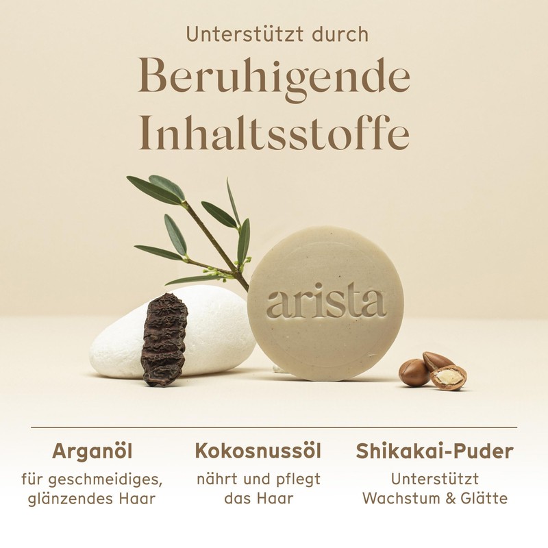 Arista Solid Shampoo for Normal Hair, Sulfate-Free Shampoo, Shikakai Powder