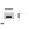 ATM® Desk Cable Grommet, Aluminium with Integrated Brush and Flap,